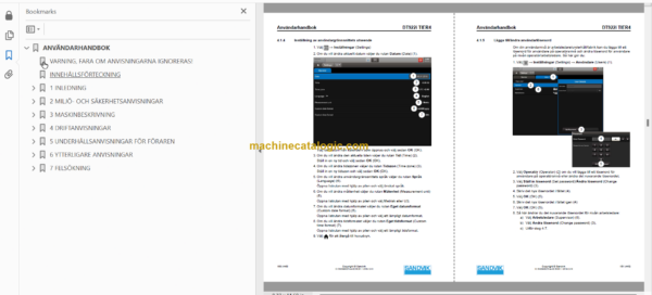 Sandvik DT922i Tunnelling Drill Operator's and Maintenance Manual (118D53738-1 Swedish)