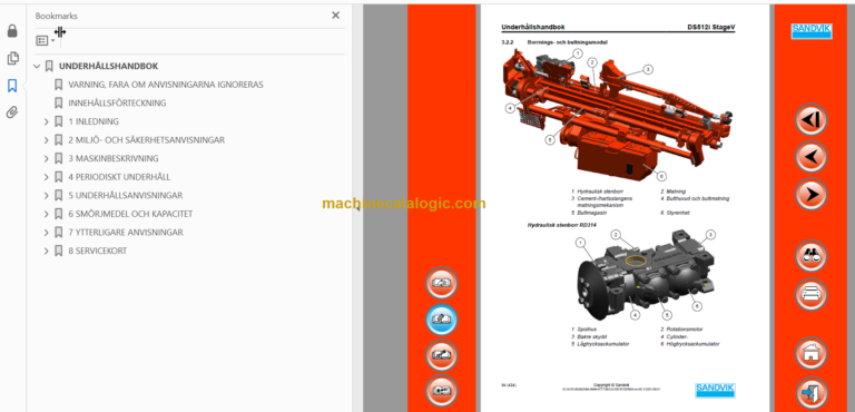 Sandvik DS512i Drill Rig Operator's and Maintenance Manual (121B69683-1 Swedish)