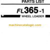 Furukawa FL365-1 Wheel Loader Parts Catalog