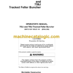 Timberjack 753J and 759J Tracked Feller Buncher Operators Manual