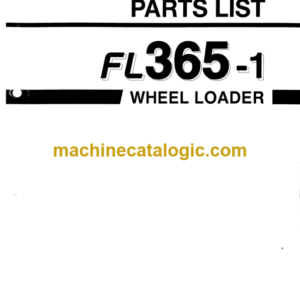 Furukawa FL365-1 Wheel Loader Parts Catalog