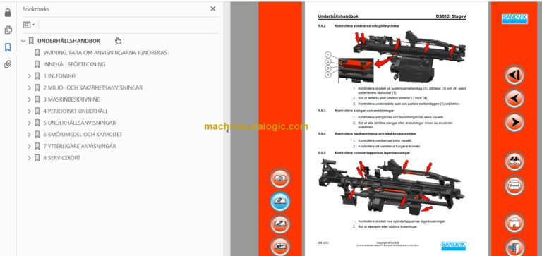 Sandvik DS512i Drill Rig Operator's and Maintenance Manual (121B69683-1 Swedish)
