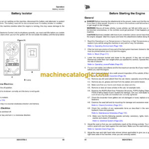 JCB 210X 220X Excavator Operator Manual