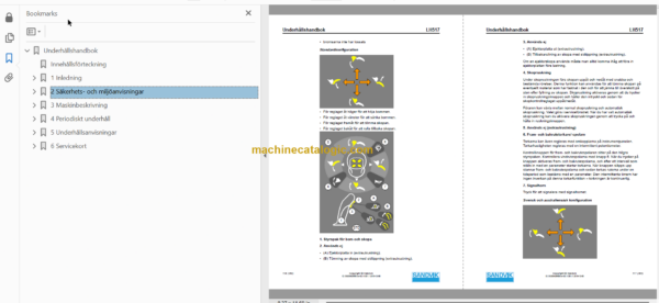 Sandvik LH517 Mining Loader Operator's and Maintenance Manual (L717D539 Swedish) Sandvik LH517 Mining Loader Index: