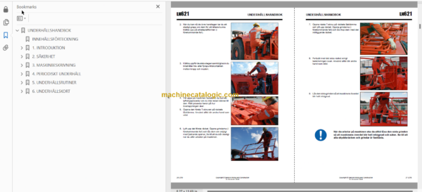 Sandvik LH621 Mining Loader Operator's and Maintenance Manual (L221D139 Swedish)