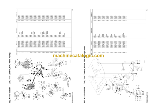 Komatsu PC228USLC-11E0 Hydraulic Excavator Parts Book