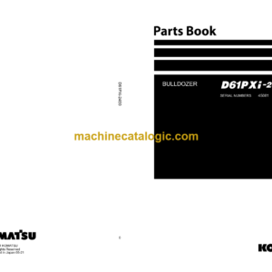 KOMATSU D61PXi-24E0 Bulldozer Parts Book