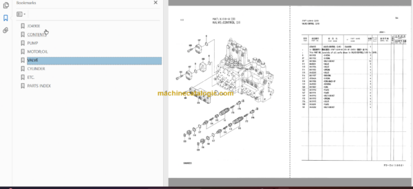 JD490E Excavator Parts Catalog & Equipment Components Parts Catalog