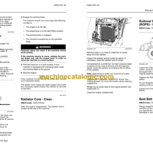 Caterpillar CS54B SB54B CS64B Vibratory Soil Compactors Operation and Maintenance Manual