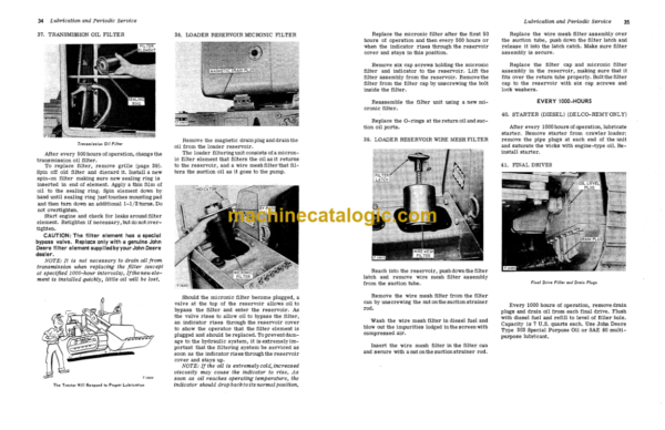 John Deere JD 450 CRAWLER LOADER Operators Manual (OMT23810)