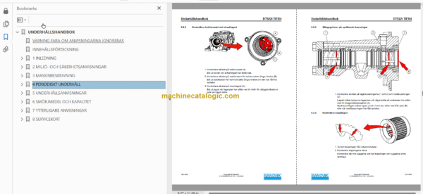 Sandvik DT922i Tunnelling Drill Operator's and Maintenance Manual (119D61465-1 Swedish)