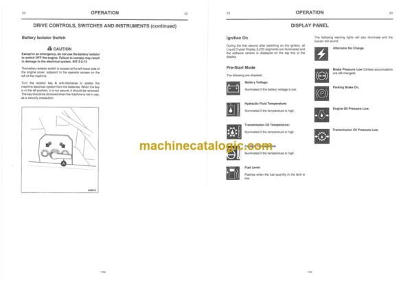 JCB 714 718 Articulated Dump Truck Operator Handbook