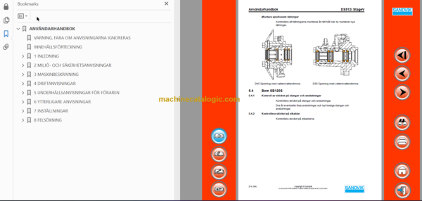 Sandvik DS512i Drill Rig Operator's and Maintenance Manual (121B76657-1 Swedish)