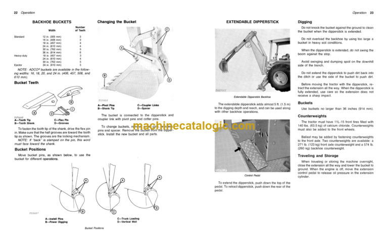 John Deere JD410 Backhoe Loader Operators Manual (OMT66840)