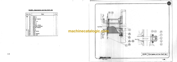 Hitachi AX20u-3 Mini Excavator Parts Catalog