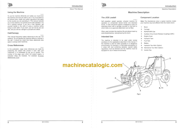 JCB 535-140 Laoadalls Operator Manual