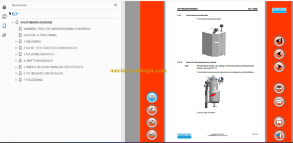 Sandvik Commando DC130Ri Drill Rig Operator's and Maintenance Manual (TIER3 50040 Swedish)