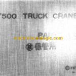 Hitachi F500 TRUCK CRANE PARTS LIST