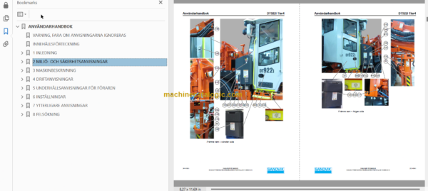 Sandvik DT922i Tunnelling Drill Operator's and Maintenance Manual (SN 120D65039-1 Swedish)