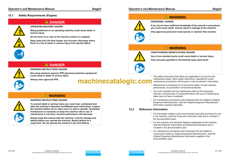 Sandvik QE241 Mobile Scalper Operator's and Maintenance Manual