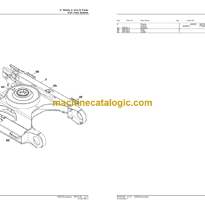 John Deere 135G Excavator Parts Catalog (PC11134)