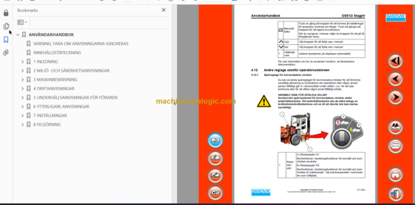 Sandvik DS512i Drill Rig Operator's and Maintenance Manual (122B78759-1 Swedish)