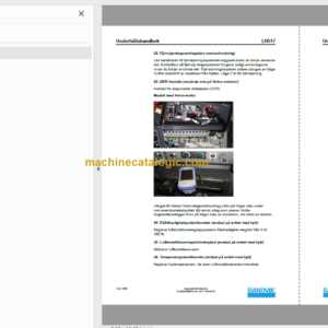 Sandvik LH517 Mining Loader Operator’s and Maintenance Manual (L817D600 Swedish)