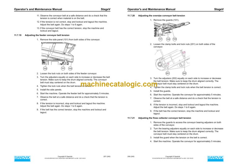 Sandvik QE241 Mobile Scalper Operator's and Maintenance Manual