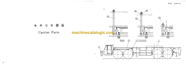 Hitachi F500 TRUCK CRANE PARTS LIST