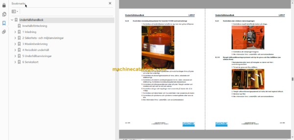 Sandvik LH517 Mining Loader Operator's and Maintenance Manual (L817D600 Swedish)