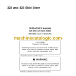 John Deere 325 and 328 Skid Steer Operators Manual (OMT205051)