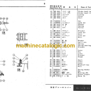 Hitachi F106 TRUCK CRANES PARTS LIST