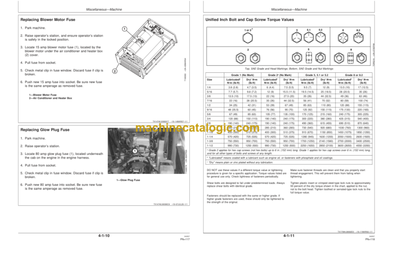 John Deere 325 and 328 Skid Steer Operators Manual (OMT205051)