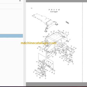 Hitachi JD495D Wheeled Hydraulic Excavator Parts Catalog & Equipment Components Parts Catalog