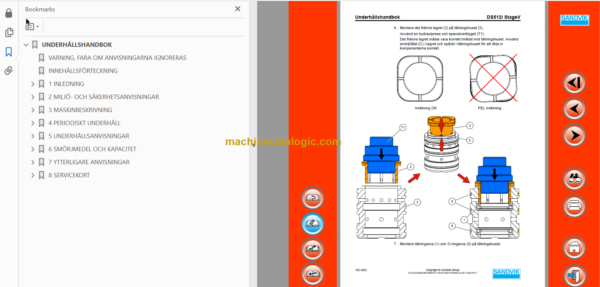 Sandvik DS512i Drill Rig Operator's and Maintenance Manual (123B76931-1 Swedish)