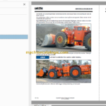 Sandvik LH625E Mining Loader Operator's and Maintenance Manual (L325E029 Swedish)