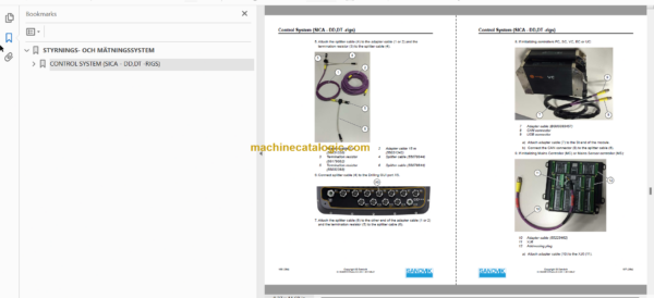 Sandvik DT922i Tunnelling Drill Service and Parts Manual (117D47702-1)