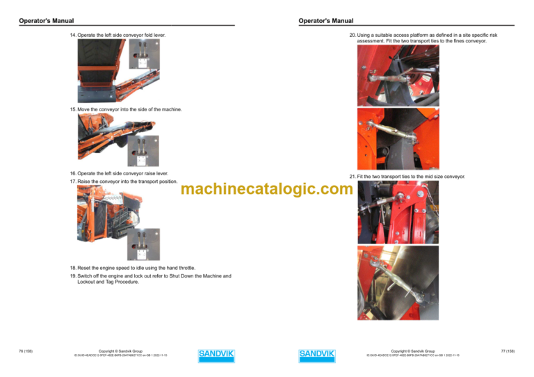 Sandvik QE241 Mobile Scalper Operator's and Maintenance Manual