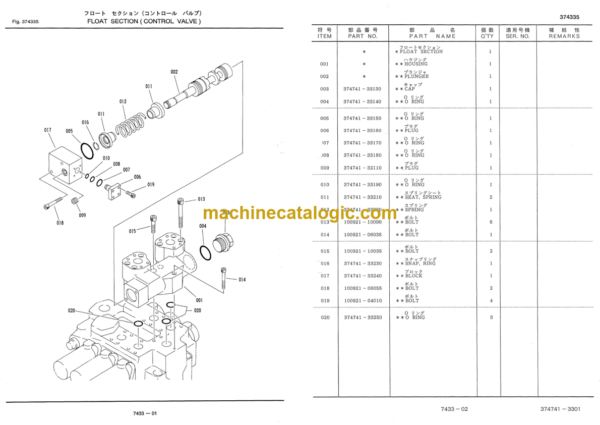 Furukawa FL345-1 Wheel Loader Parts Catalog