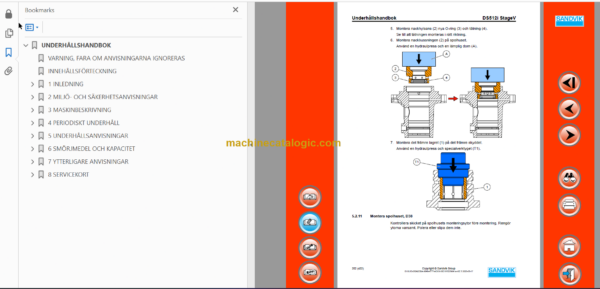 Sandvik DS512i Drill Rig Operator's and Maintenance Manual (123B76931-1 Swedish)