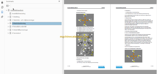 Sandvik LH517 Mining Loader Operator's and Maintenance Manual (L817D619 Swedish)