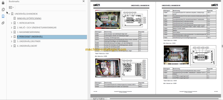 Sandvik LH621 Mining Loader Operator's and Maintenance Manual (L421D184 Swedish)