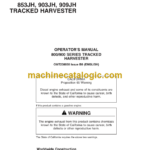 John Deere 853JH 903JH 909JH Tracked Harvester Operators Manual (OMT238858)
