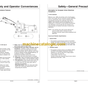 John Deere 853JH 903JH 909JH Tracked Harvester Operators Manual (OMT238858)