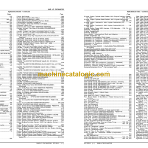 John Deere 200D LC Excavator Parts Catalog (PC10015)