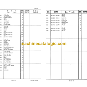 Furukawa FL80-1 Wheel Loader Parts Catalog