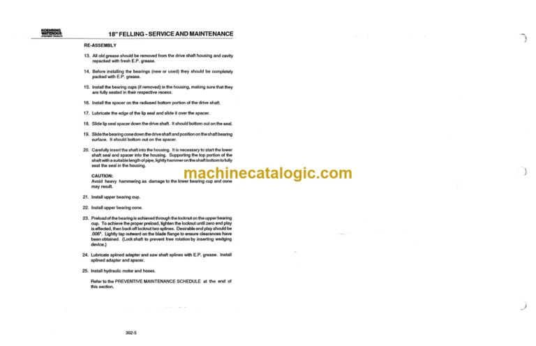 Koehring Waterous 18 20 22 Disc Saw Felling Heads Parts Catalog