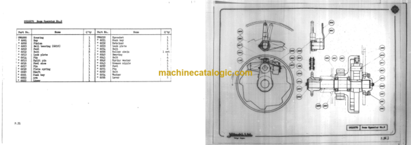 Hitachi AX20u-3 Mini Excavator Parts Catalog