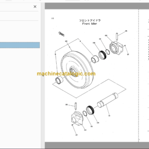 Hitachi JD590D Hydraulic Excavator Parts Catalog & Equipment Components Parts Catalog