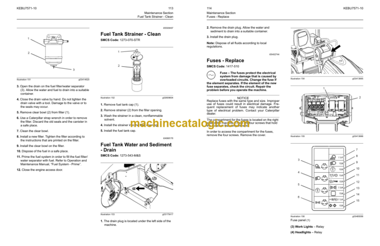 Caterpillar CB22B CB24B CB32B CC24B Utility Compactors Operation and Maintenance Manual